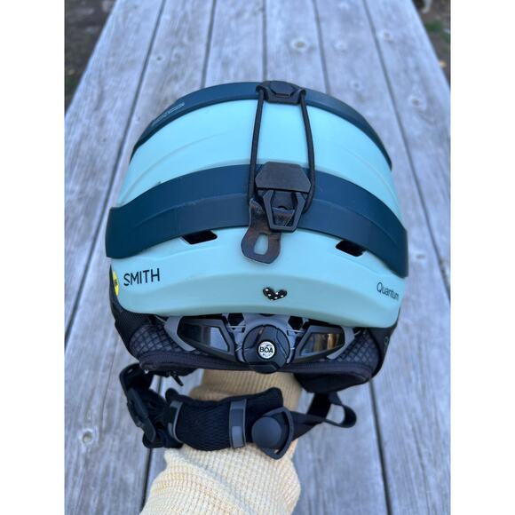 Smith quantum mips technology ski snowboard helmet adult small blue two tone - Picture 4 of 10